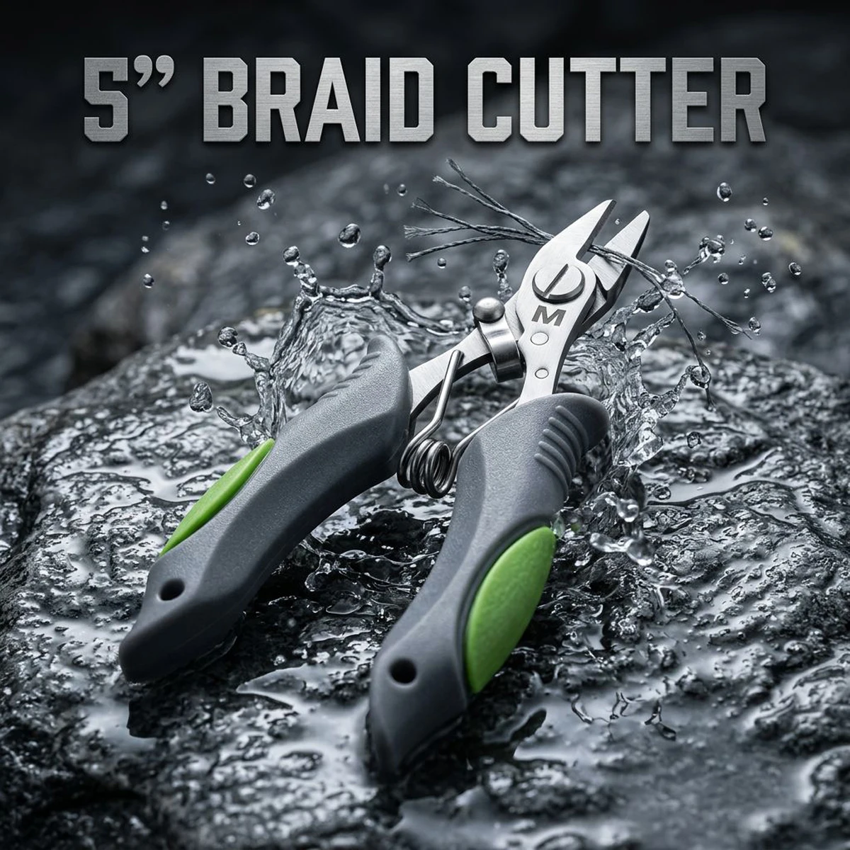 Tijeras de Pesca Mustad, cortador trenzas acero inoxidable con bloqueo - imagen 4