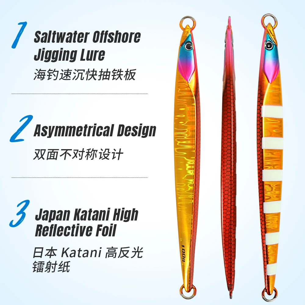 Jigging Pro Jig Metálico Vertical para Pesca en Agua Salada - imagen 5