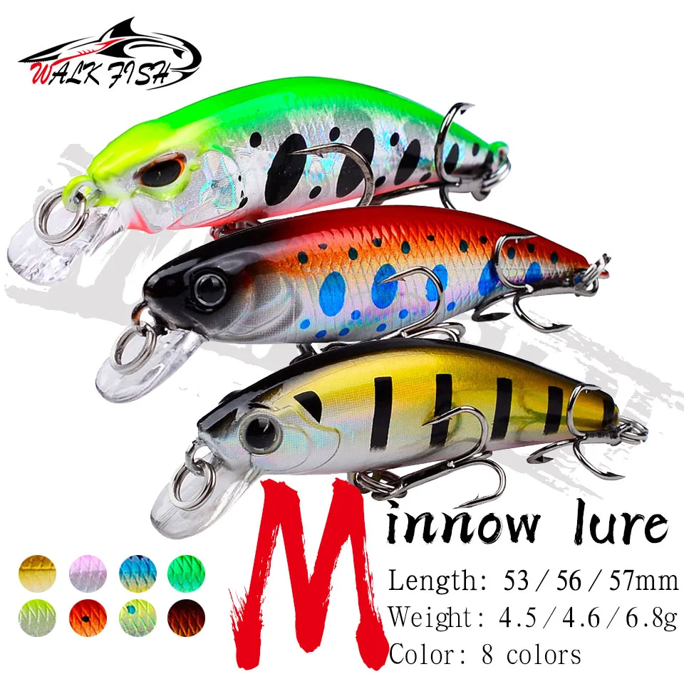 WALK FISH Mini Señuelo Hundimiento con Sonajero