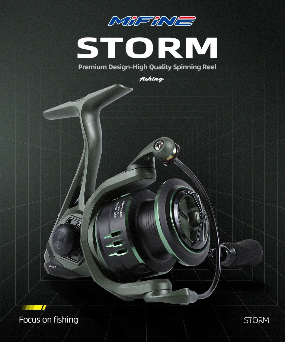 Carrete de pesca MIFINE STORM arrastre 12KG