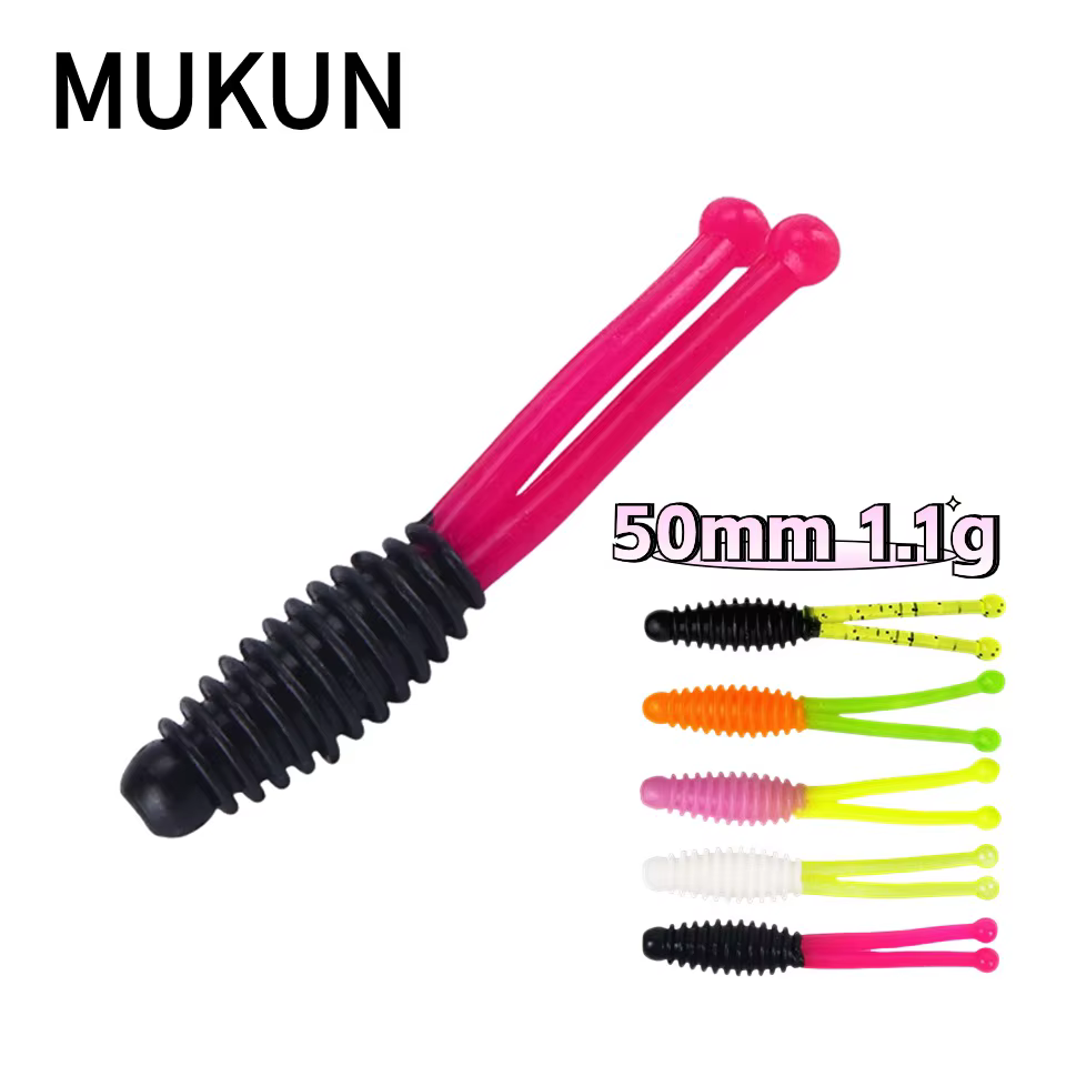 Mukun-mini Swimbait doble cola – Jigging lubina