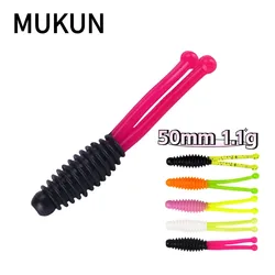 Mukun-mini Swimbait doble cola – Jigging lubina