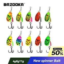 Bazooka cuchara giratoria metalica para lubina y trucha