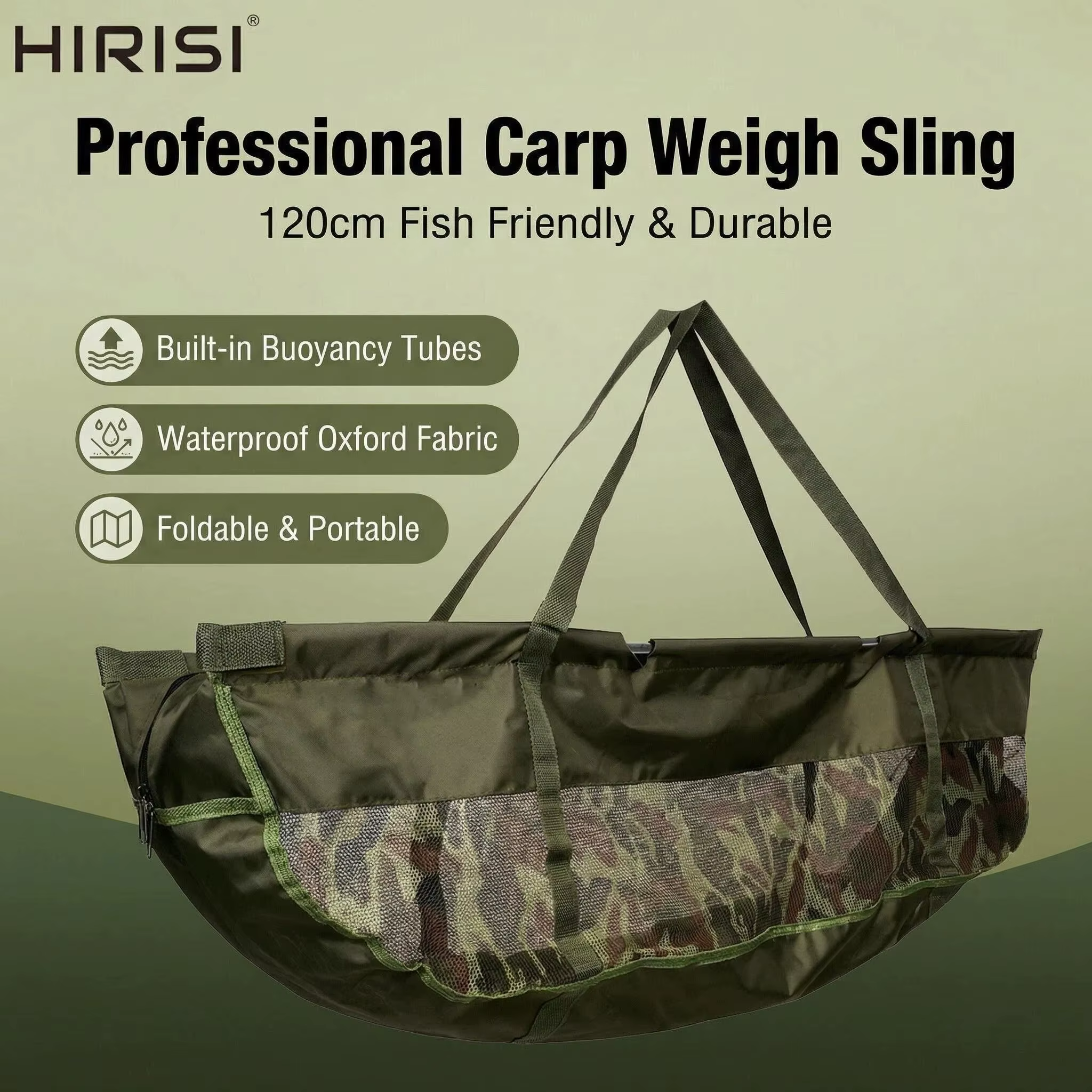 Bolsa Pesaje Carpa Flotante Hirisi W201 Plegable con Malla - imagen 3