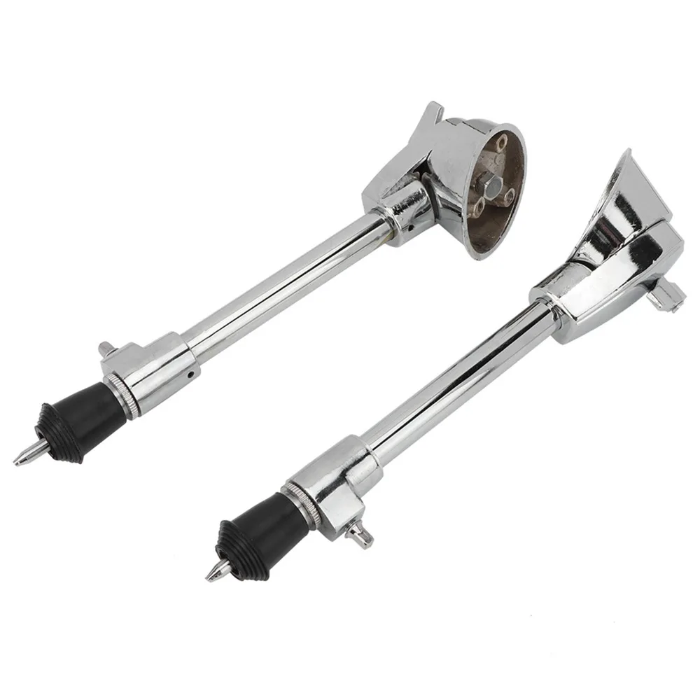 Patas ajustables antideslizantes para tambor: metal plateado