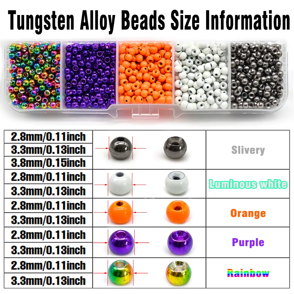 Perlas Tungsteno MNFT para Ninfa - Atado de Moscas - imagen 2
