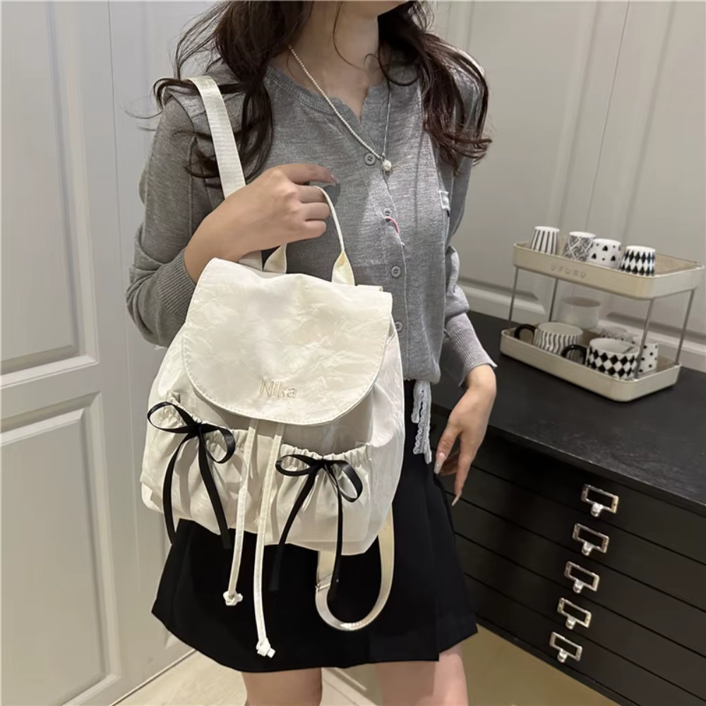 Mochila con cordón para mujer – Gran capacidad y viaje - imagen 3
