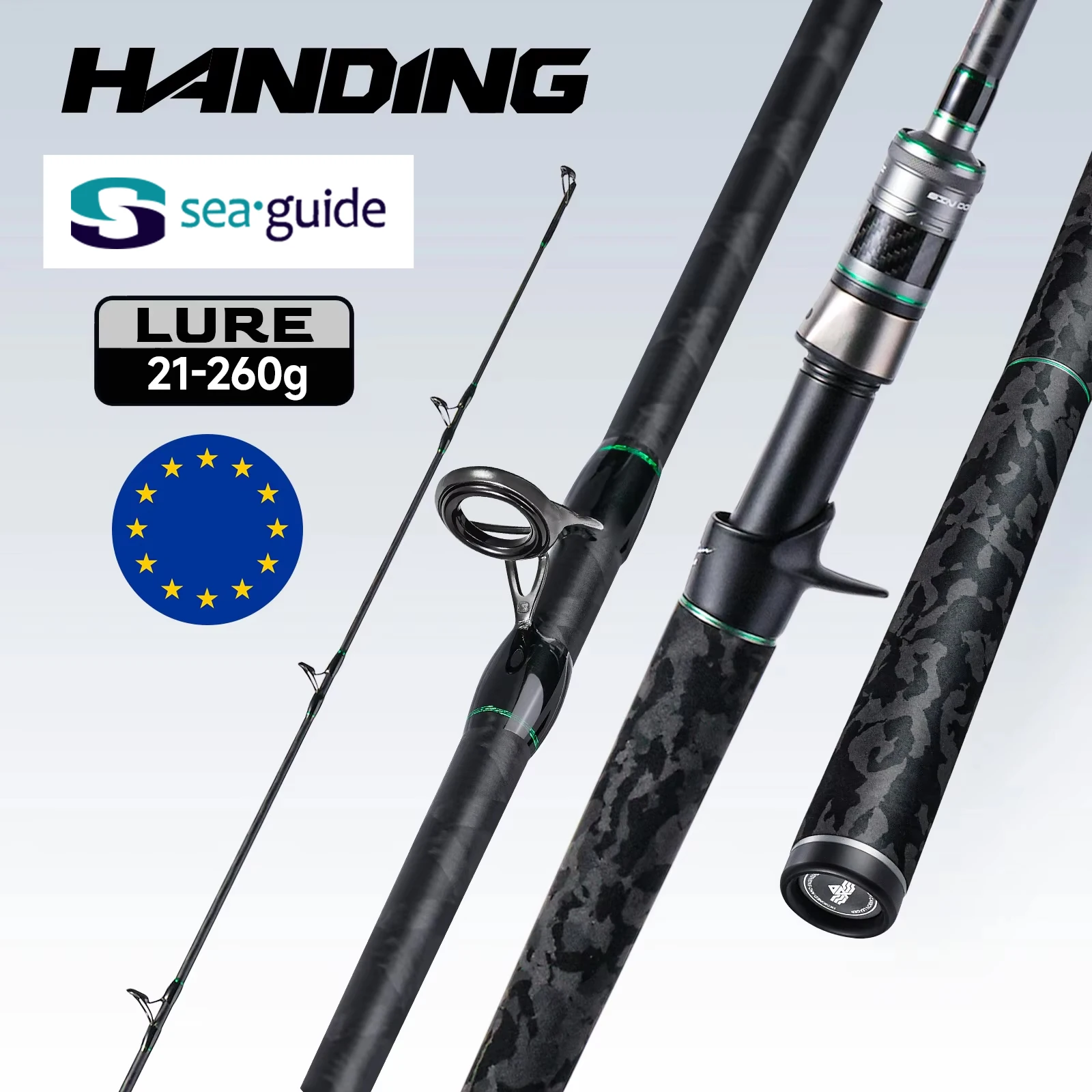 HANDING SINDOREI Cana de pesca para lucio Spinning accion rapida