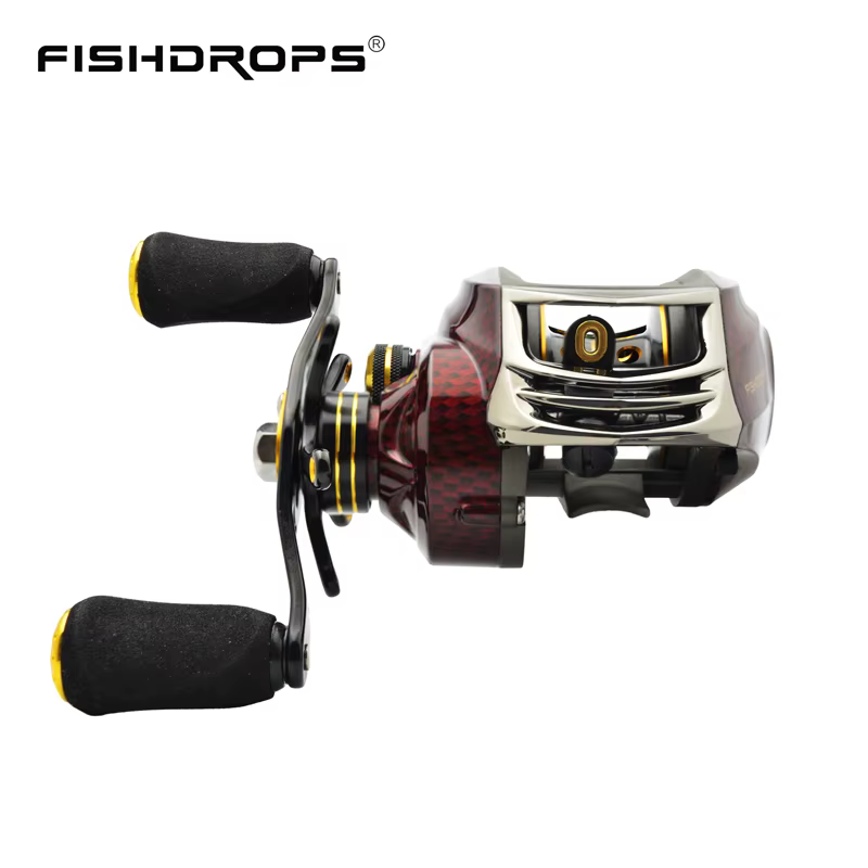Carrete Baitcasting Fishdrops Magnético 6.3:1 Zurdo/Diestro - imagen 4