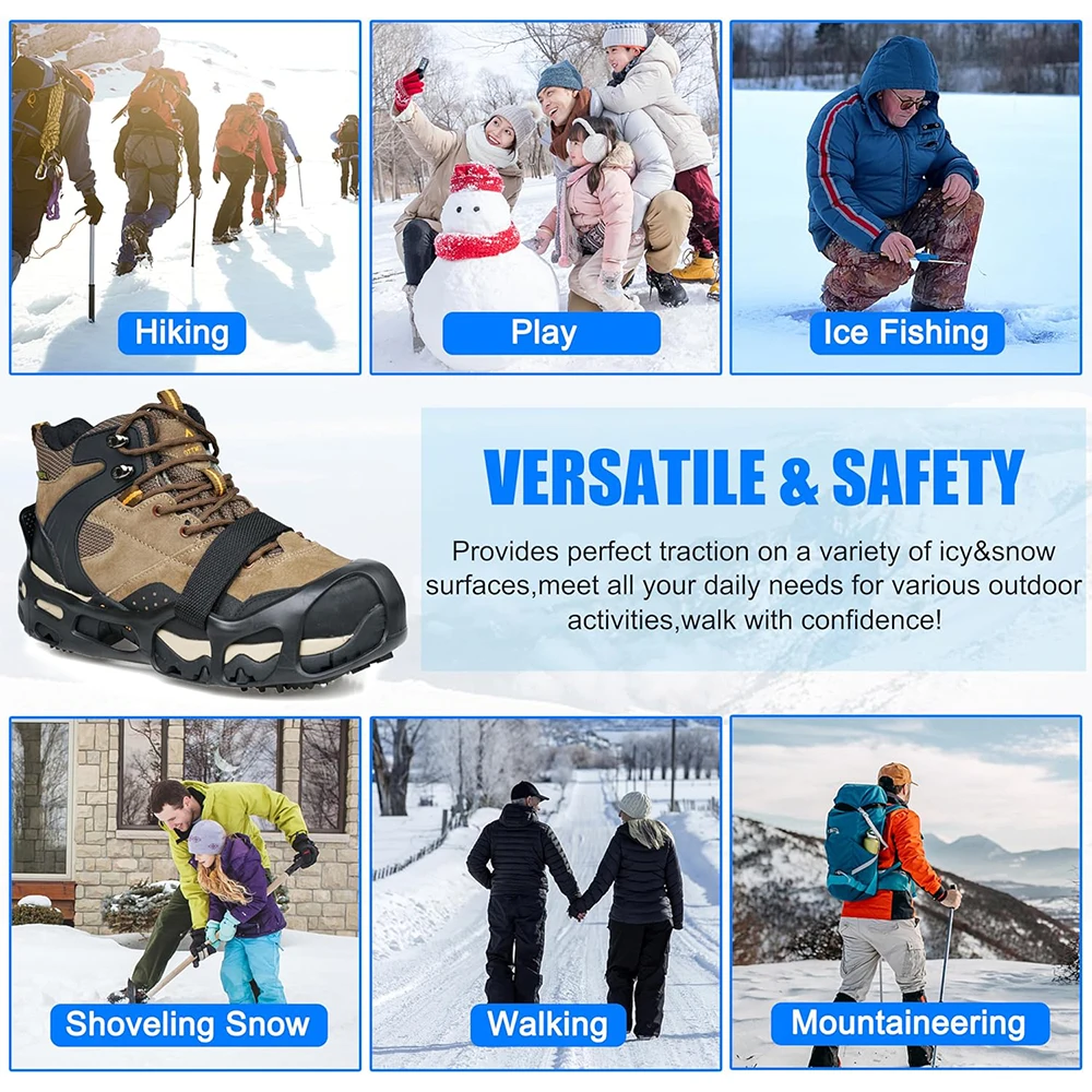 Crampones antideslizantes para hielo y nieve elásticos – tracción - imagen 5