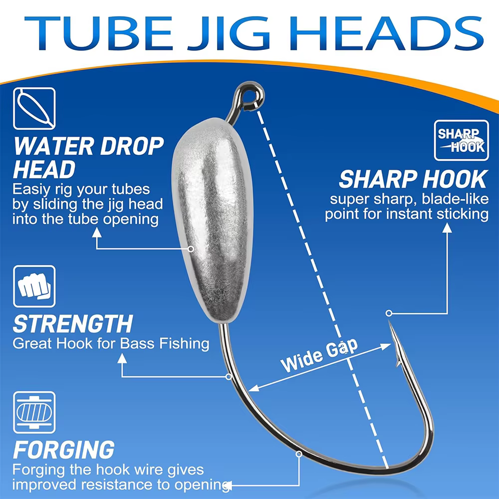 Anzuelos Jig Cabezal para Swimbait – Agua Salada - imagen 5