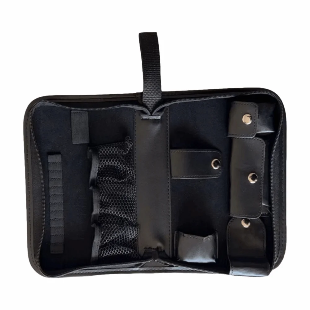Estuche cuero antiarañazos para accesorios de golf, gran capacidad