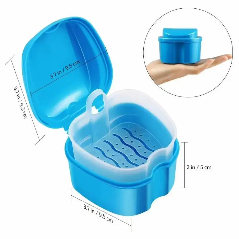 Caja hermética para dentaduras postizas con red colgante - imagen 2