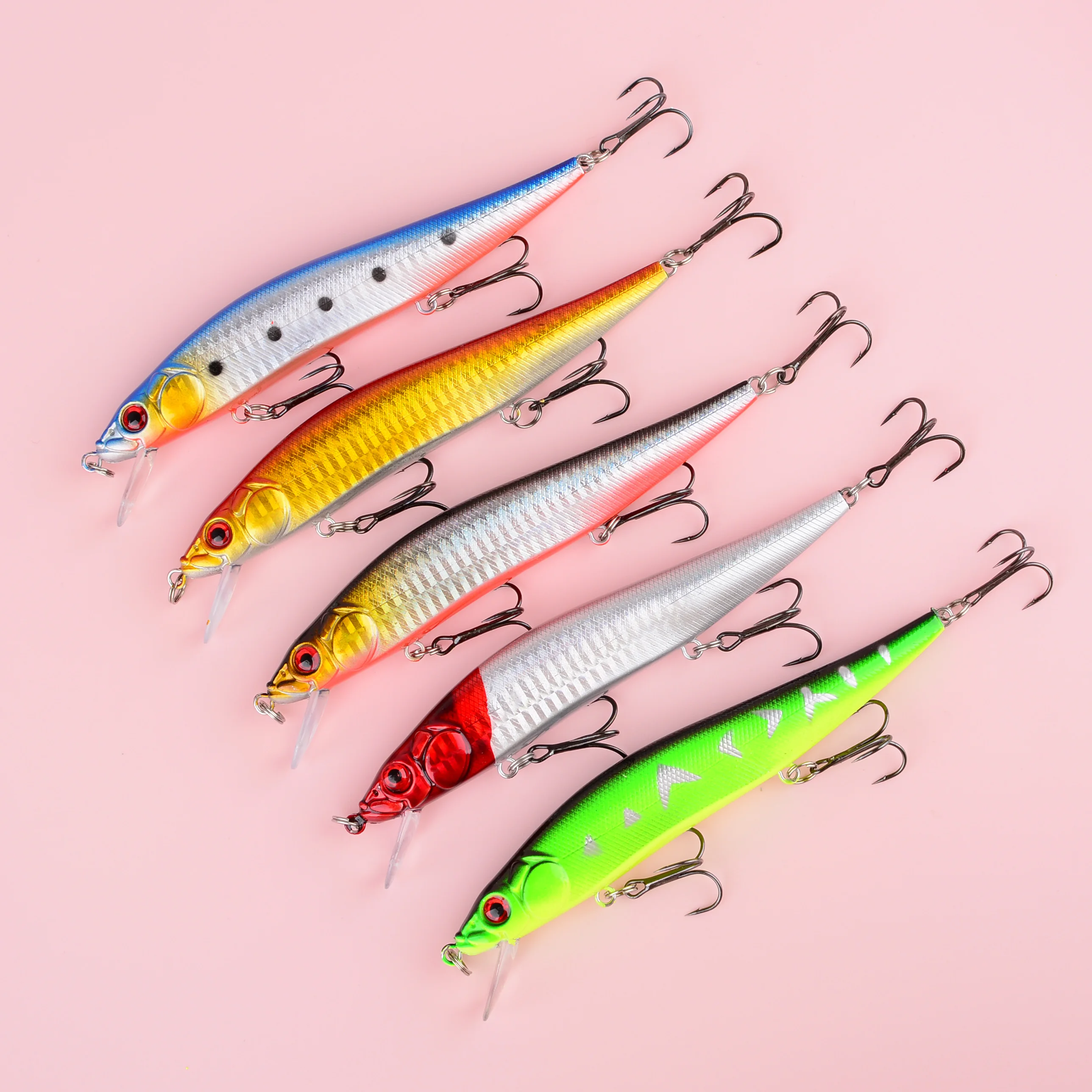 Minnow crankbait con ojos 3D