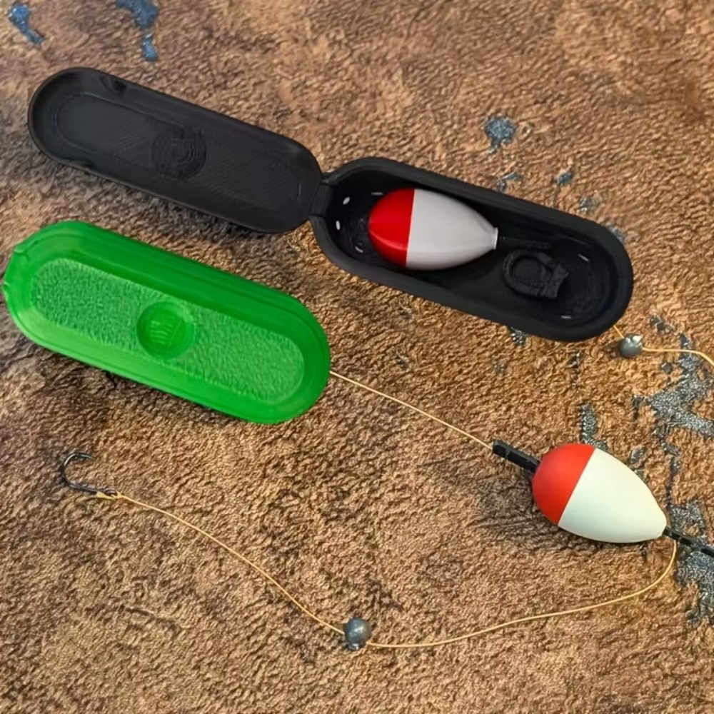 Mini caja de pesca con carrete integrado