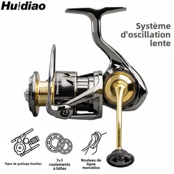 Carrete Spinning Huidiao Estanco – Relación 5.2:1 y Bobina CNC