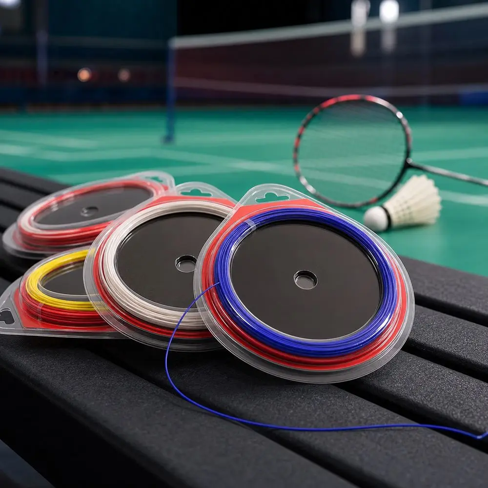 Cuerda de bádminton nanofibra carbono profesional – Encordado seguro