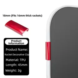 Protectores de borde pickleball 16 mm con clips y absorción de impactos