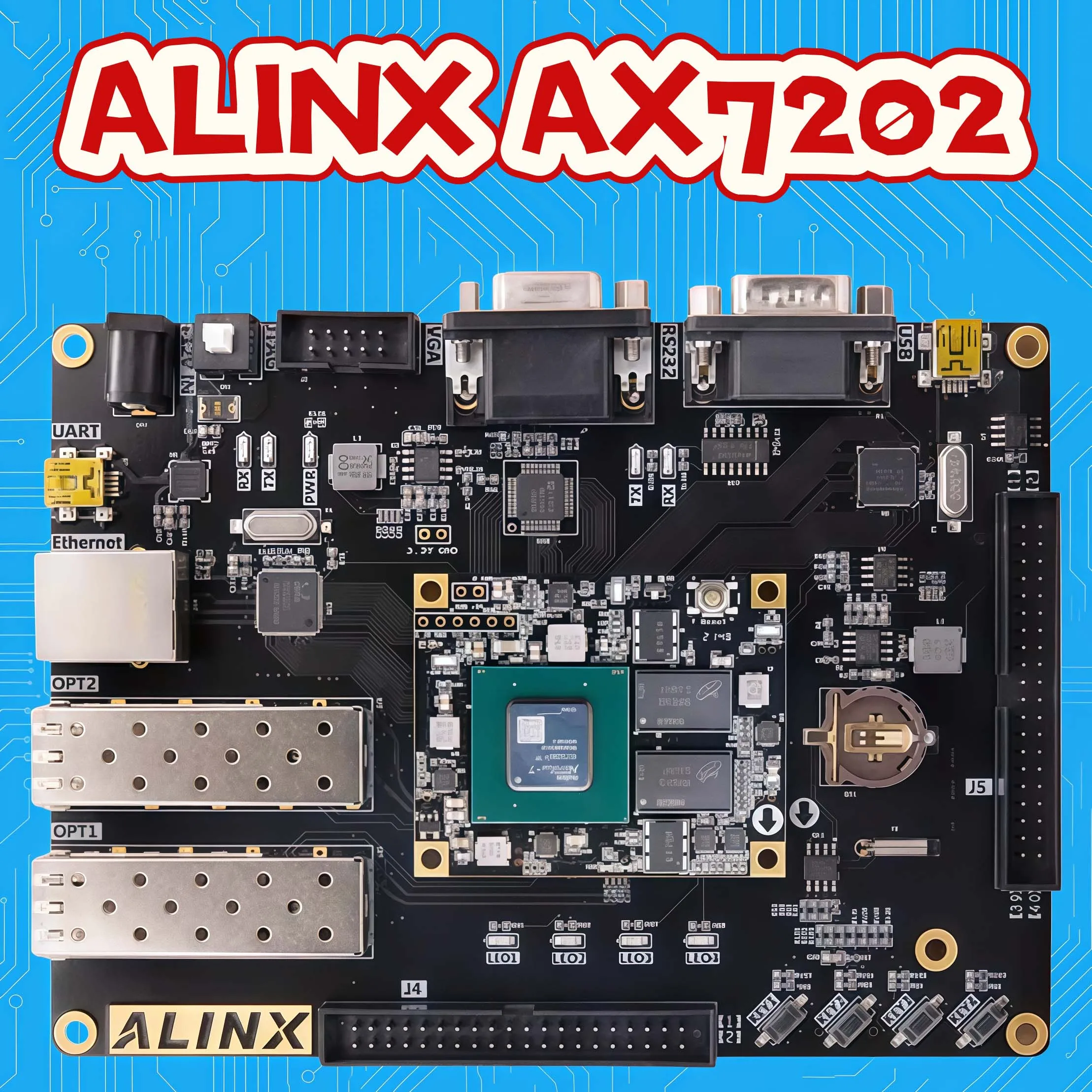 ALINX AX7202 placa FPGA mini con Ethernet Gigabit SFP - imagen 4