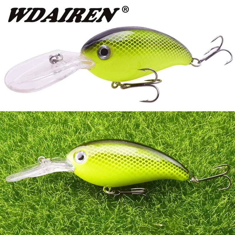 Señuelo crankbait flotante WDAIREN de 10cm con anzuelos triples