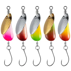 Cuchara spinner en línea para trucha, señuelo metálico giratorio
