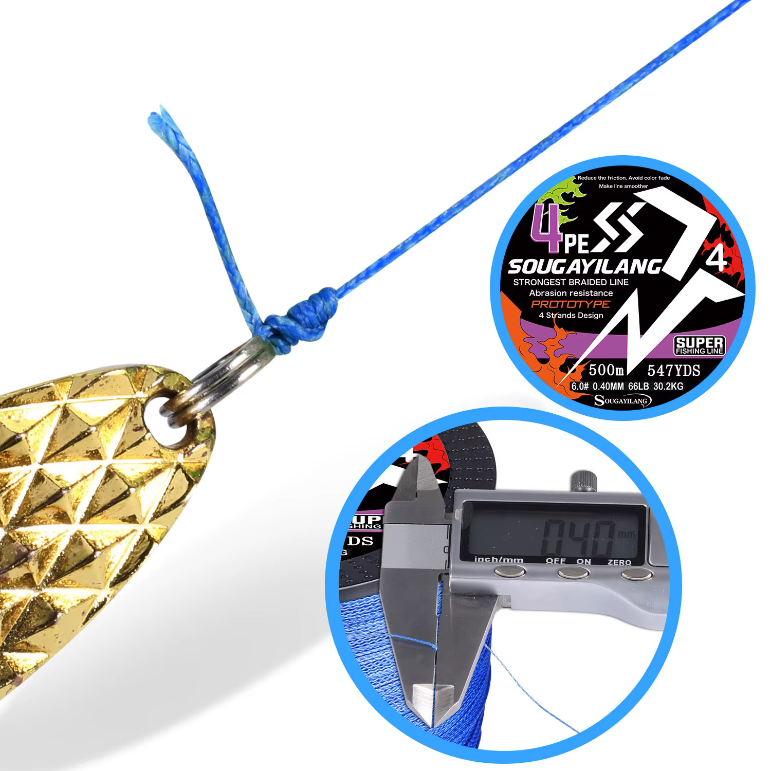 Sougayilang X4 Sedal Trenzado Multifilamento 18-66LB - imagen 4