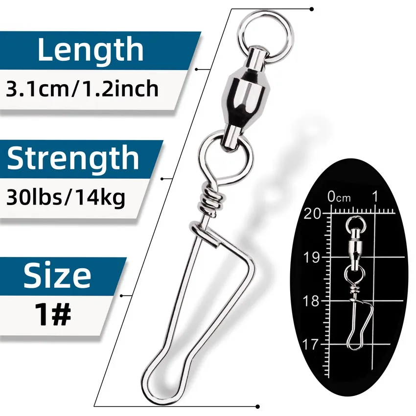 Esmerillones con rodamiento de bolas inox duraderos para pesca - imagen 2