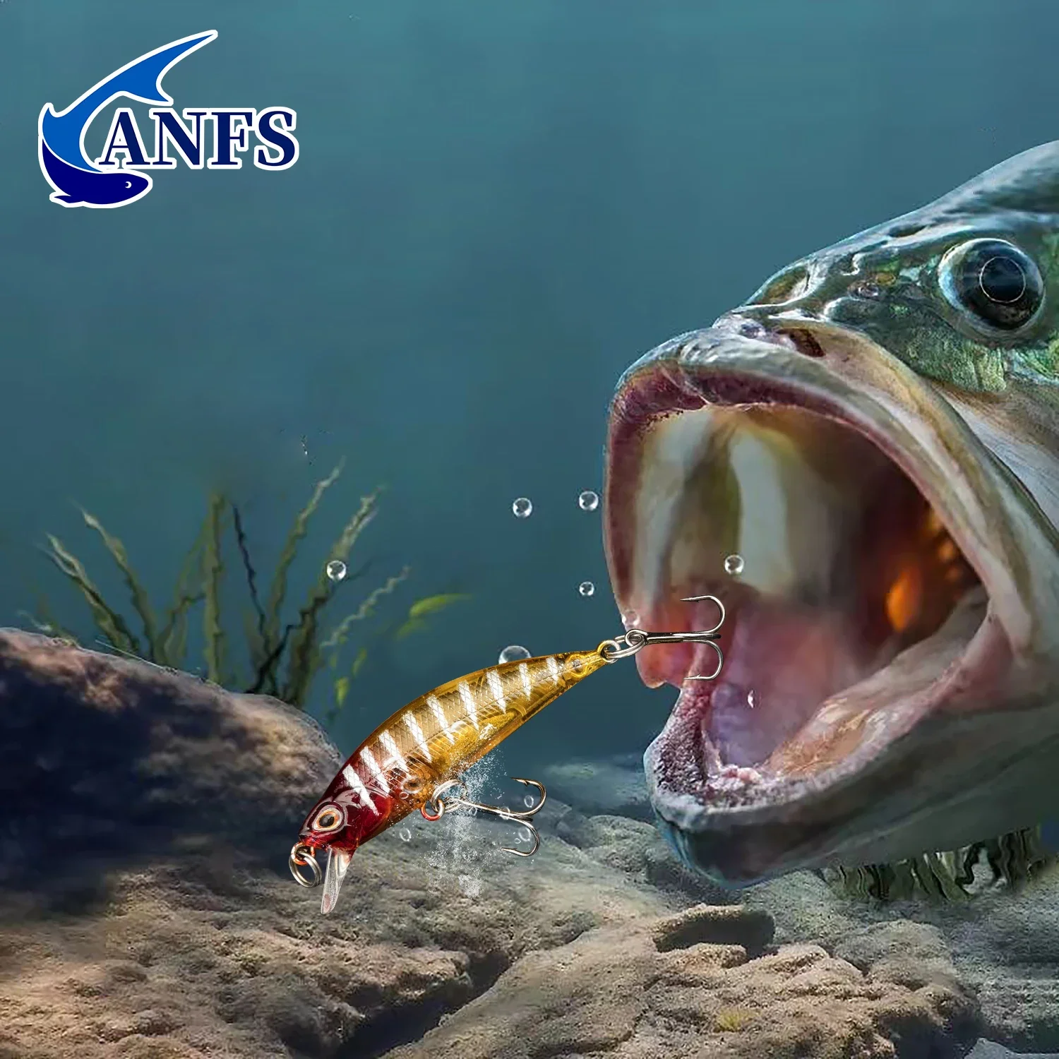 ANFS Kit Señuelos Hundimiento Minnow Trucha Lubina - imagen 5