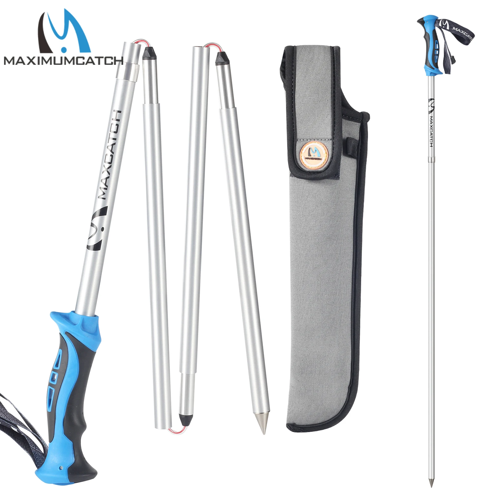 Bastón de Pesca Plegable MAXCATCH de Aluminio – Senderismo