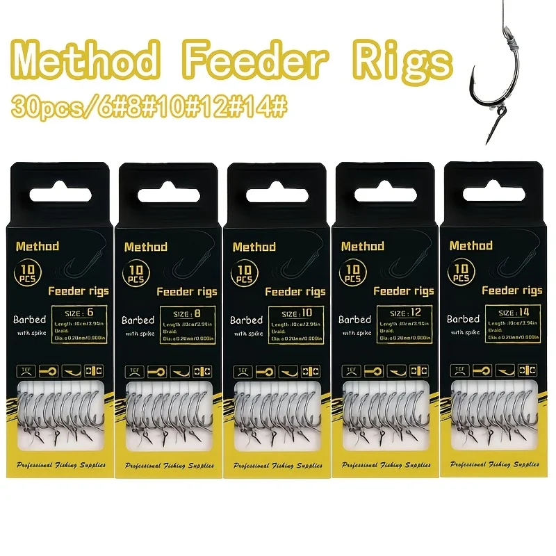Aparejos Method Feeder pre-atados para carpa