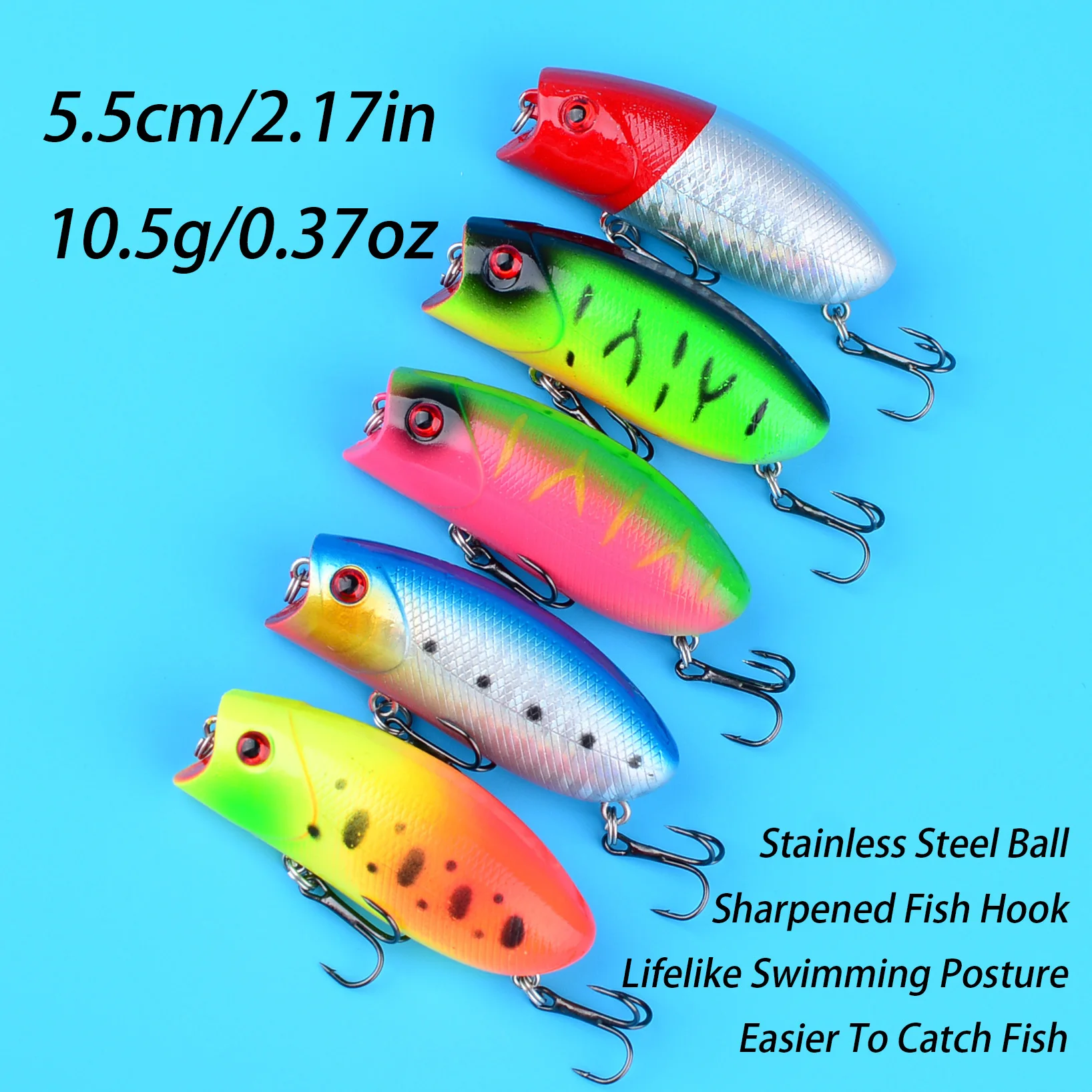 Señuelo Crankbait flotante para superficie, lucioperca y carpa - imagen 3