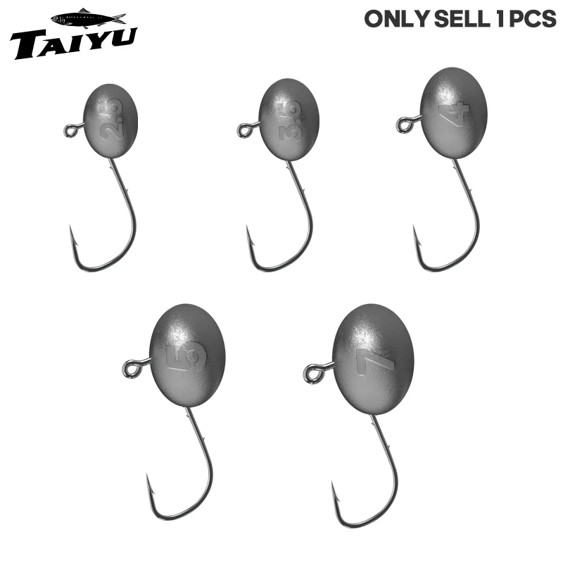 Anzuelos Jig Head TAIYU antipérdida para vinilo marino