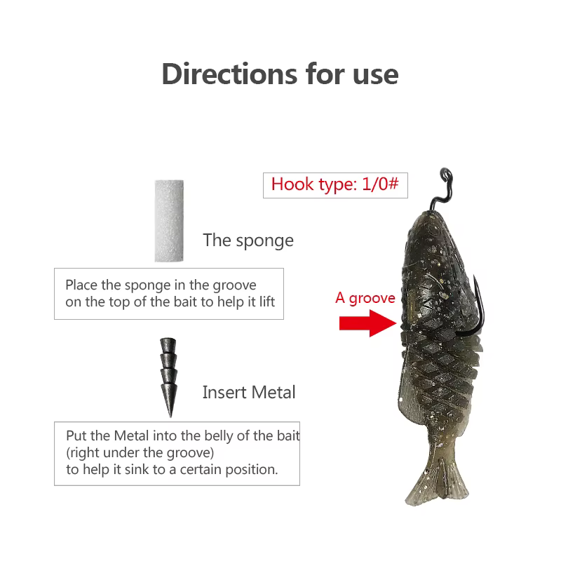 Haimaluo Vinilos de silicona para pesca en agua salada – Wiggler - imagen 2