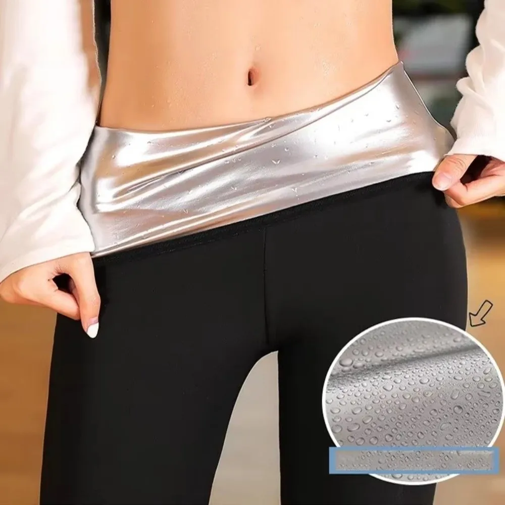 Pantalón térmico compresivo cintura alta elástico – Faja moldeadora - imagen 4