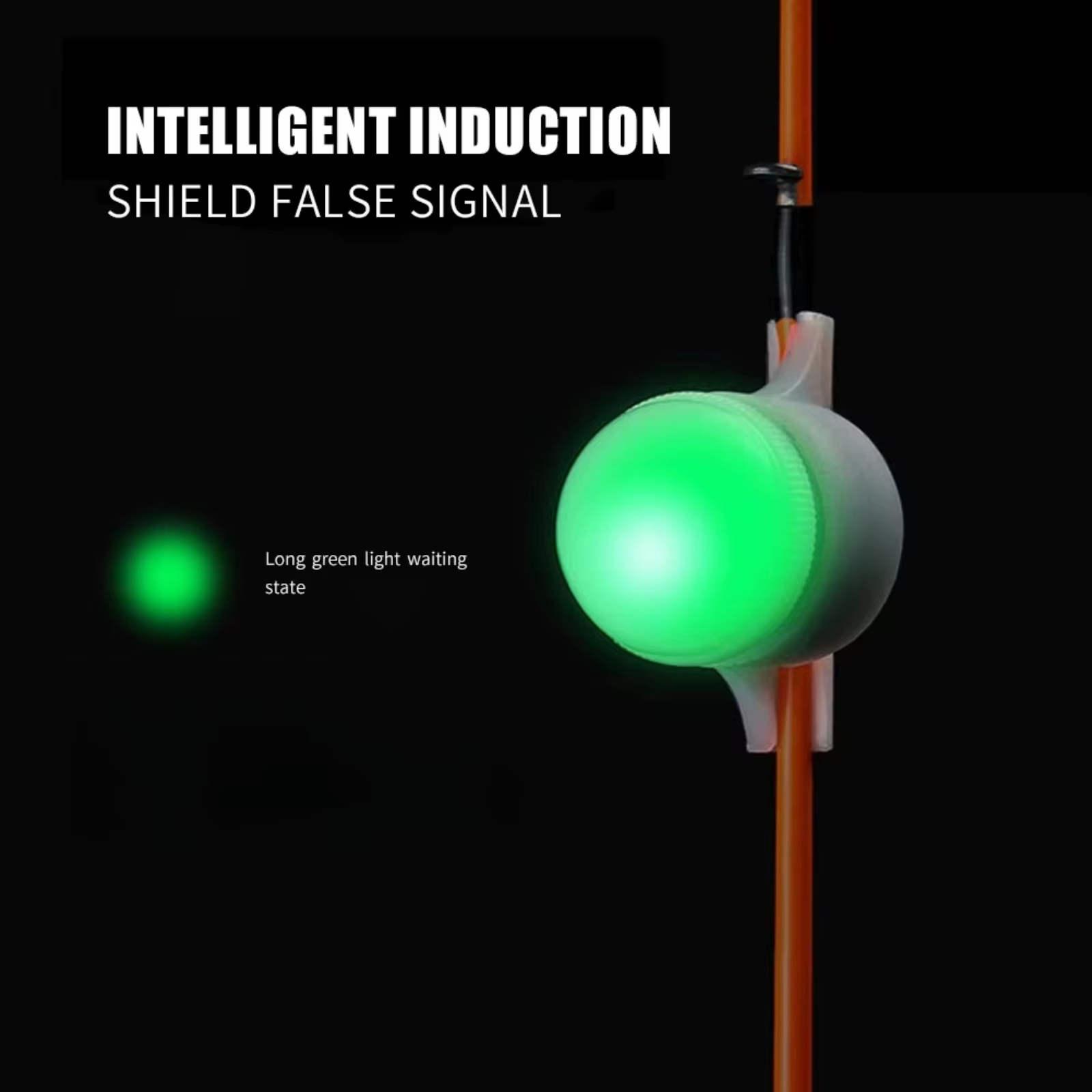 Goture Alarma de Pesca Nocturna LED con Clip para Punta de Caña - imagen 4