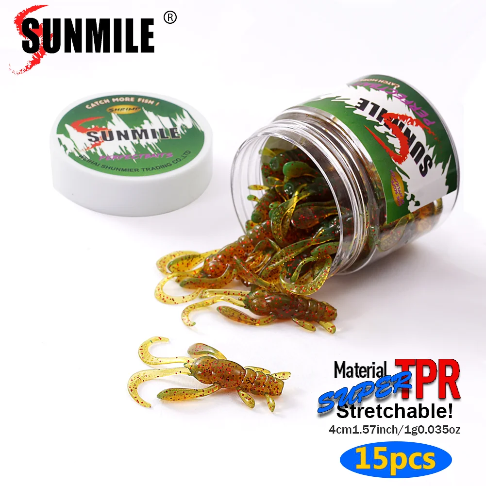 SUNMILE carnada vinilo para trucha y lucio – señuelo suave
