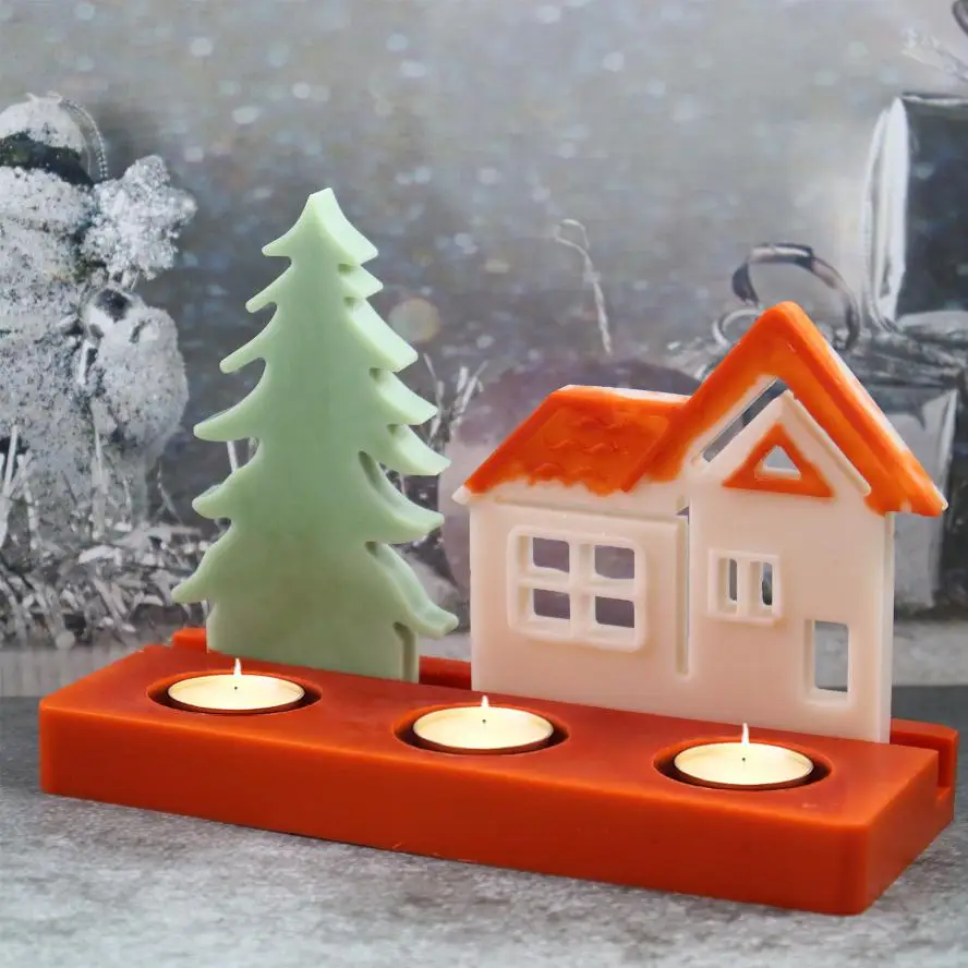 Molde de silicona árbol de Navidad para escayola y decoración - imagen 5