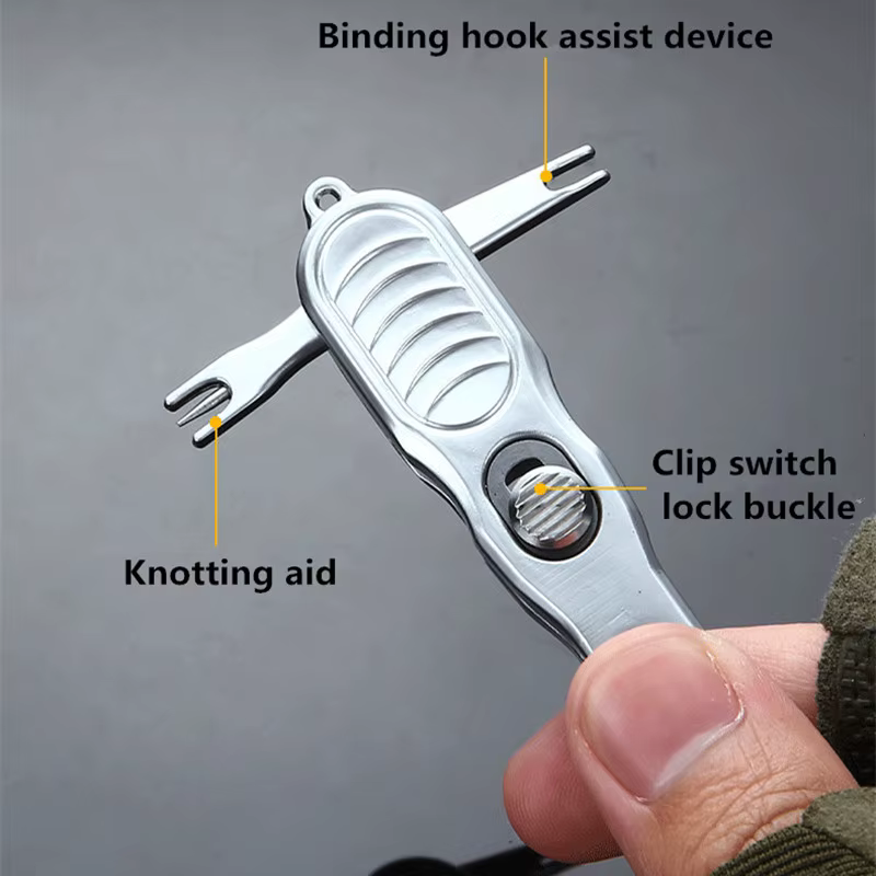 Tijeras de pesca acero inox para alambre carbono, PE y nailon - imagen 4