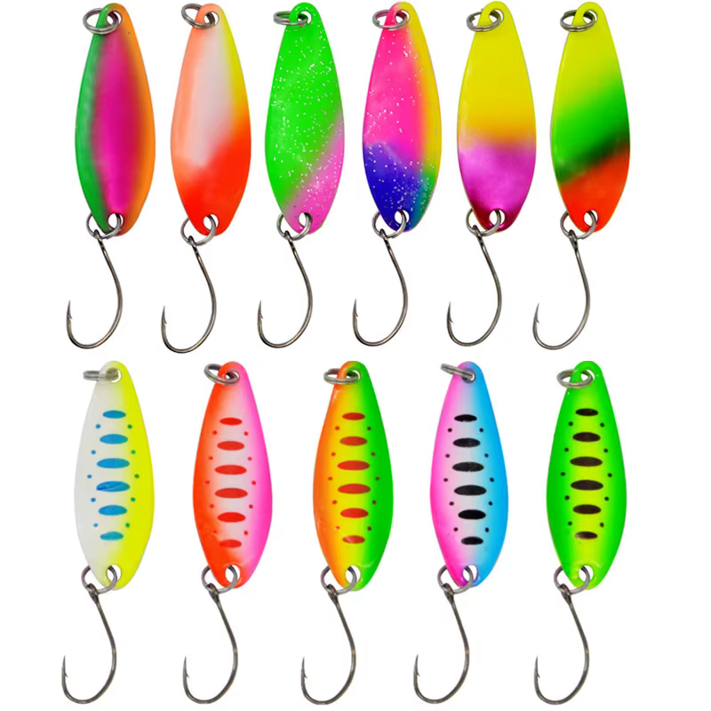 Cucharilla metálica premium – Wobbler colorido para pesca deportiva - imagen 2