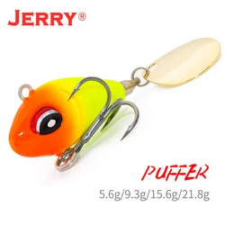 Jerry Puffer Metal VIB Señuelo Vibratorio Giratorio con Hoja