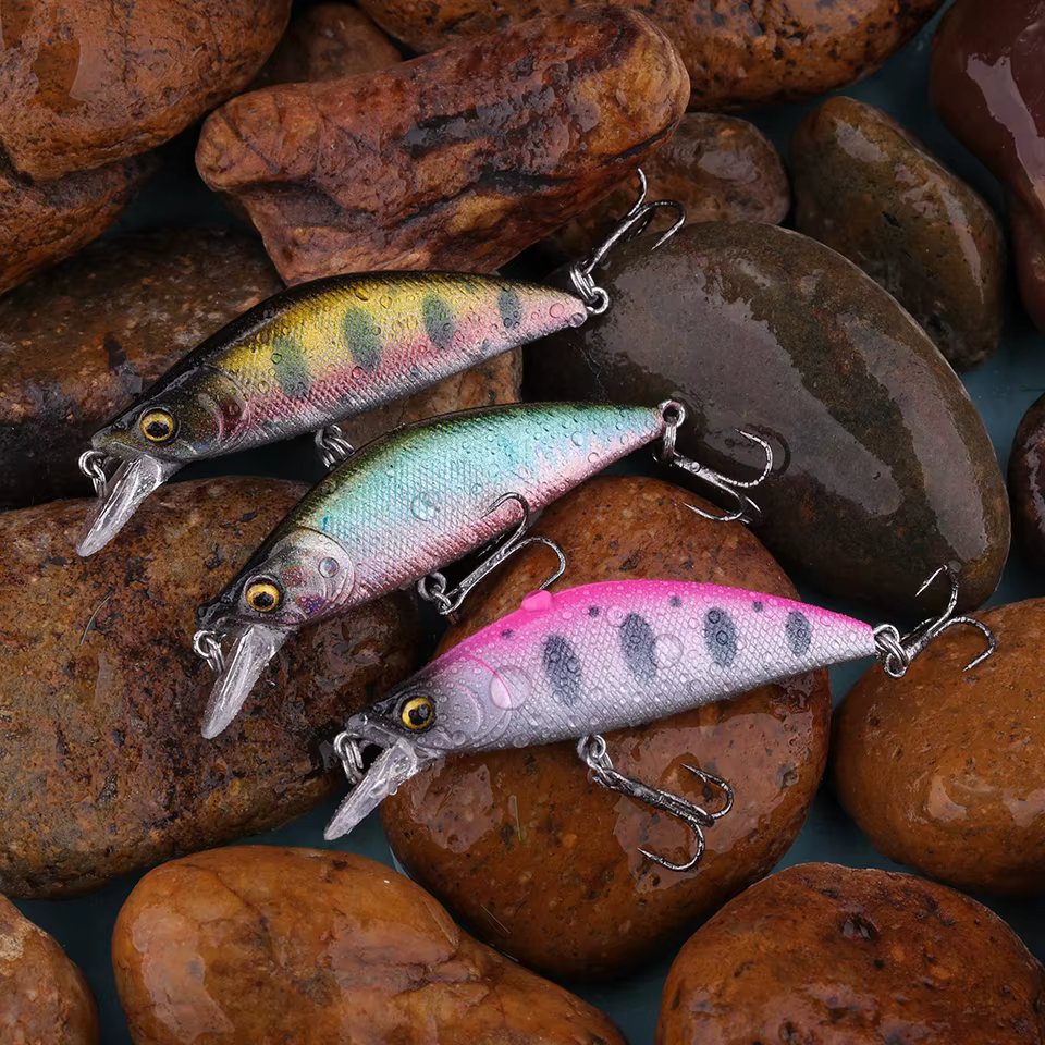 WALK FISH Señuelo duro 55mm para trucha y lucio en agua dulce - imagen 5