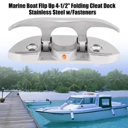 Cleat marino inoxidable 316 plegable de acero con fijación