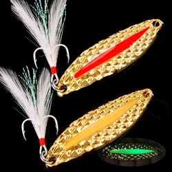 Cuchara giratoria con anzuelo triple para pesca – 2,5g-20g
