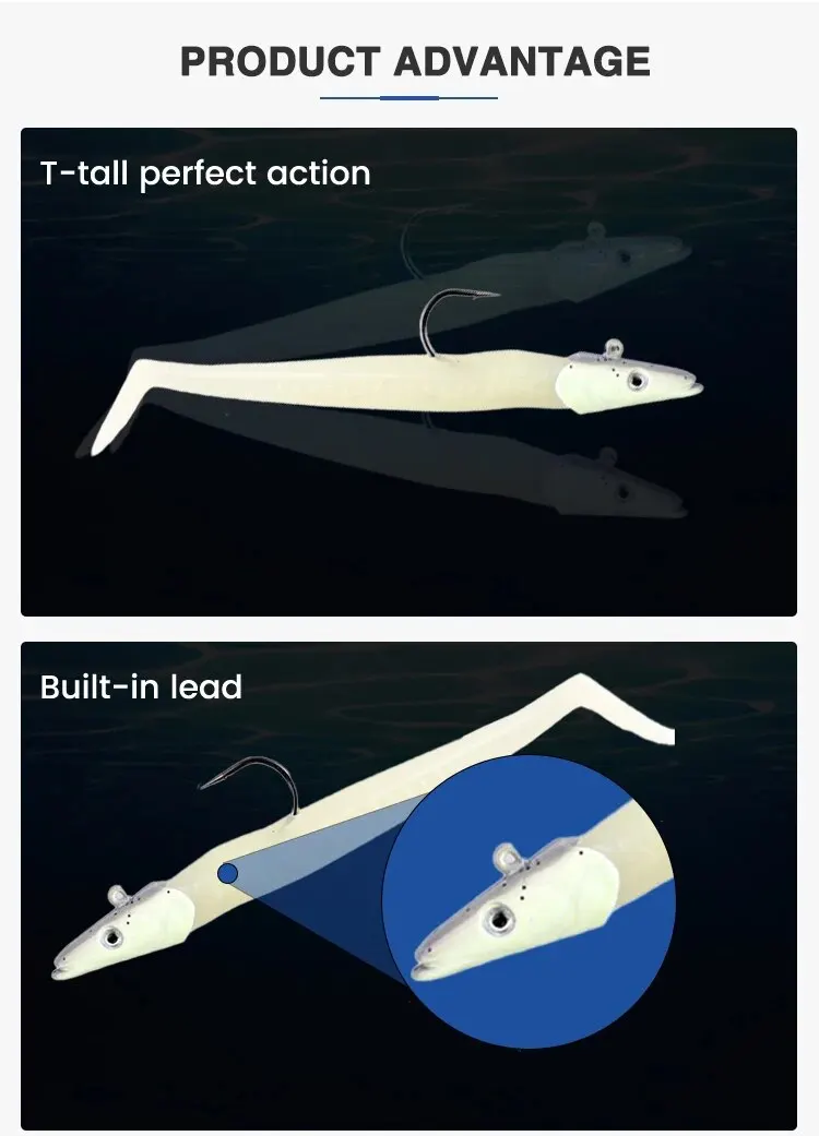 Jig Head de plomo para vinilo - pesca en mar - imagen 4
