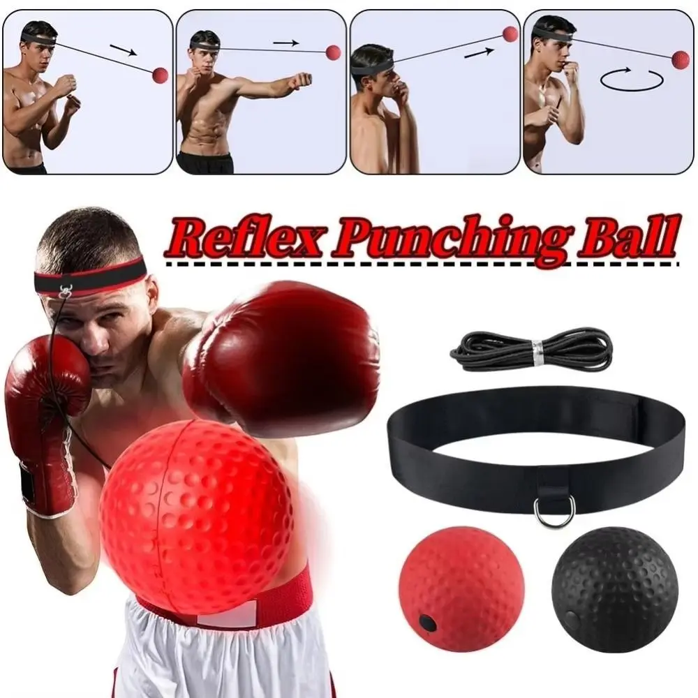 Reflex Punching Ball de PU, pelota de reacción con diadema - imagen 5