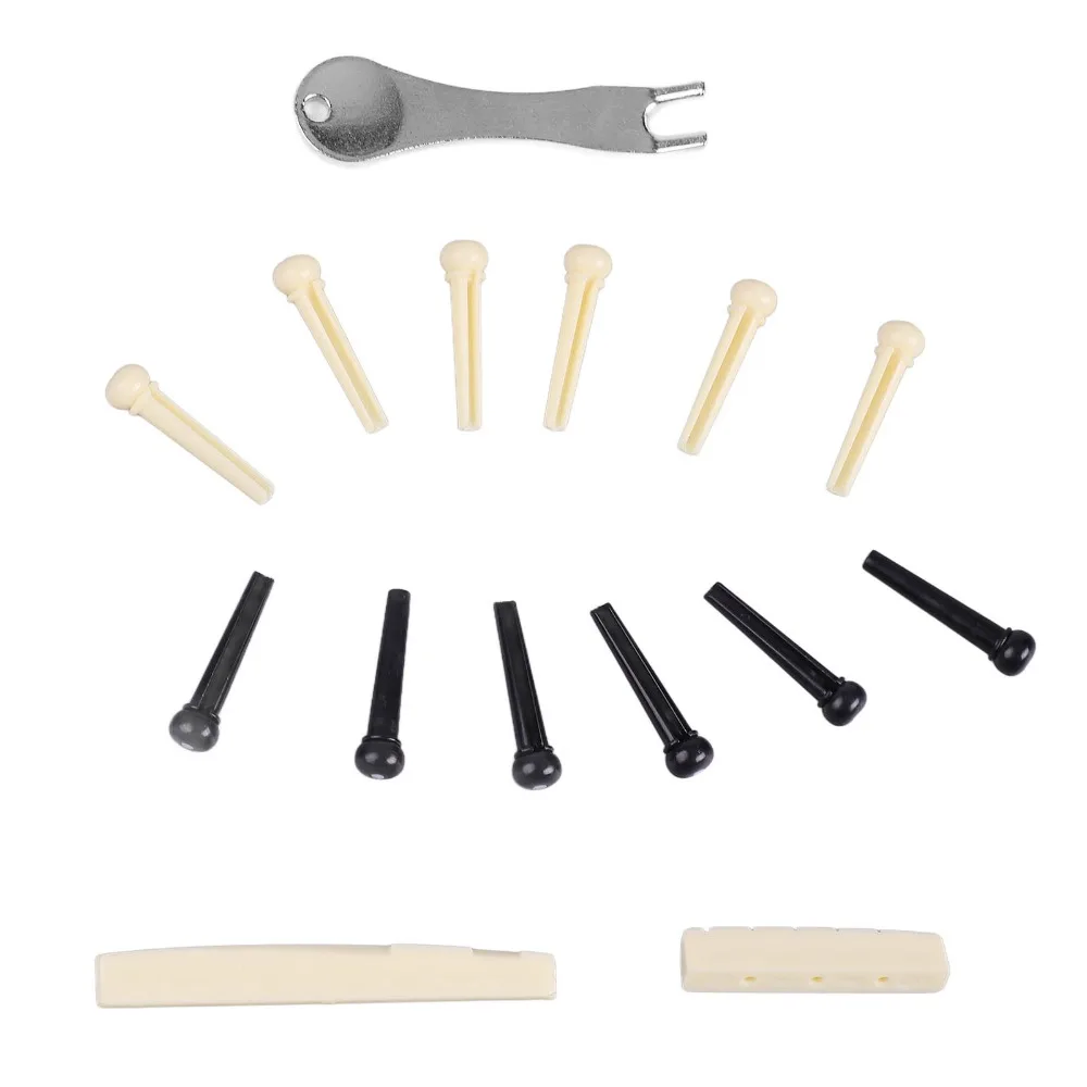 Extractor de metal para pasadores de puente guitarra acústica marfil/negro - imagen 3