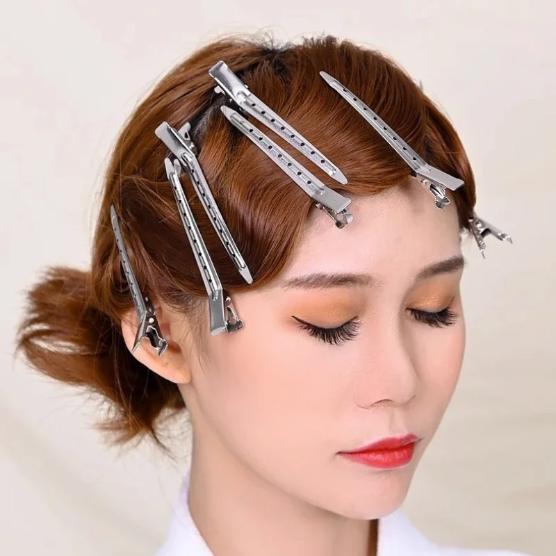 Pinzas de acero inoxidable para cabello – Largas profesionales