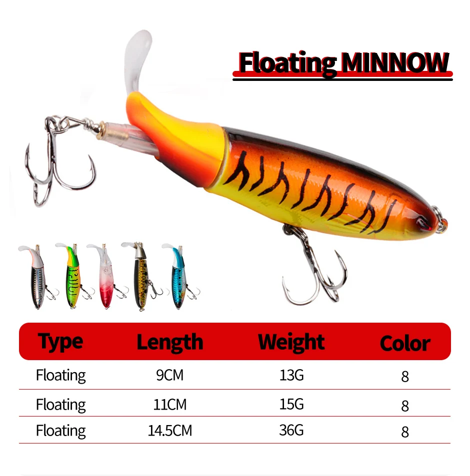 Whopper Plopper Popper en acción topwater