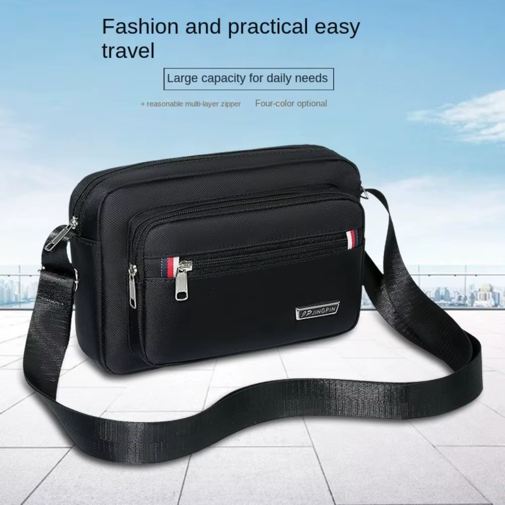 Bolso Cruzado de Nailon para Hombre – Telar Oxford Gran Capacidad Unisex - imagen 2