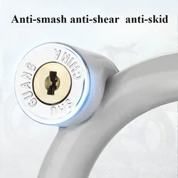 Candado antirrobo circular para bicicleta de montaña resistente